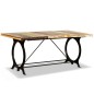 vidaXL Mesa de salón comedor de madera maciza reciclada 180 cm vidaXL Mesa de salón comedor de madera maciza reciclada 180 cm