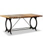 vidaXL Mesa de salón comedor de madera maciza reciclada 180 cm vidaXL Mesa de salón comedor de madera maciza reciclada 180 cm