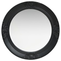 vidaXL Espejo de pared estilo barroco negro 50 cm
