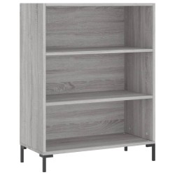 vidaXL Estantería madera de ingeniería gris Sonoma 69,5x32,5x90 cm