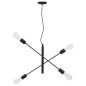 vidaXL Lámparas de techo con bombillas de filamento 2 W negro E27 vidaXL Lámparas de techo con bombillas de filamento 2 W negro E27
