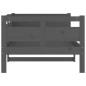 vidaXL Sofá cama madera maciza de pino gris 90x190 cm