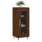 vidaXL Aparador madera de ingeniería marrón roble 34,5x34x90 cm vidaXL Aparador madera de ingeniería marrón roble 34,5x34x90 cm
