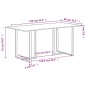 vidaXL Mesa de comedor de madera maciza reciclada 160 cm