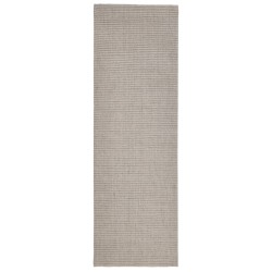 vidaXL Alfombra de sisal natural color arena 80x250 cm
