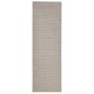 vidaXL Alfombra de sisal natural color arena 80x250 cm vidaXL Alfombra de sisal natural color arena 80x250 cm