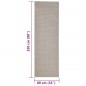 vidaXL Alfombra de sisal natural color arena 80x250 cm vidaXL Alfombra de sisal natural color arena 80x250 cm