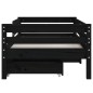 vidaXL Estructura de cama niños con cajones madera pino negro 70x140cm vidaXL Estructura de cama niños con cajones madera pino negro 70x140cm