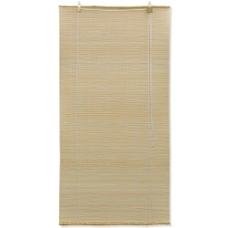 vidaXL Persianas enrollables de bambú natural 120x220 cm