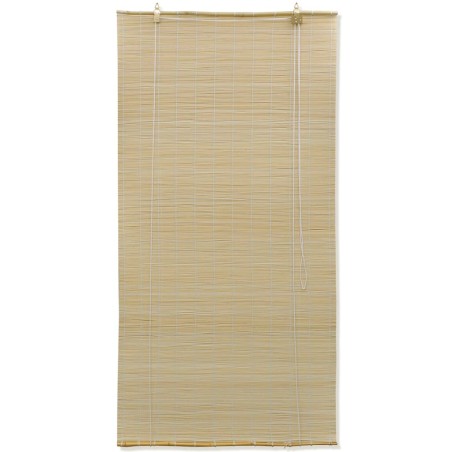vidaXL Persianas enrollables de bambú natural 120x220 cm