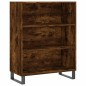 vidaXL Estantería madera de ingeniería roble ahumado 69,5x32,5x90 cm