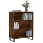 vidaXL Estantería madera de ingeniería roble ahumado 69,5x32,5x90 cm