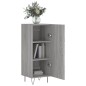 vidaXL Aparador madera de ingeniería gris Sonoma 34,5x34x90 cm vidaXL Aparador madera de ingeniería gris Sonoma 34,5x34x90 cm
