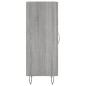 vidaXL Aparador madera de ingeniería gris Sonoma 34,5x34x90 cm vidaXL Aparador madera de ingeniería gris Sonoma 34,5x34x90 cm