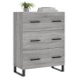 vidaXL Aparador de madera de ingeniería gris Sonoma 69,5x34x90 cm vidaXL Aparador de madera de ingeniería gris Sonoma 69,5x34x90 cm