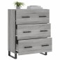 vidaXL Aparador de madera de ingeniería gris Sonoma 69,5x34x90 cm vidaXL Aparador de madera de ingeniería gris Sonoma 69,5x34x90 cm