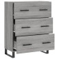 vidaXL Aparador de madera de ingeniería gris Sonoma 69,5x34x90 cm vidaXL Aparador de madera de ingeniería gris Sonoma 69,5x34x90 cm