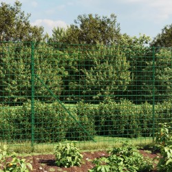 vidaXL Cerca de alambre con pinchos de anclaje verde 1,8x10 m