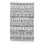 vidaXL Alfombra de algodón negra y blanca 160x230 cm vidaXL Alfombra de algodón negra y blanca 160x230 cm