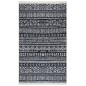 vidaXL Alfombra de algodón negra y blanca 160x230 cm vidaXL Alfombra de algodón negra y blanca 160x230 cm