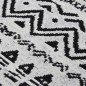vidaXL Alfombra de algodón negra y blanca 160x230 cm vidaXL Alfombra de algodón negra y blanca 160x230 cm