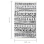 vidaXL Alfombra de algodón negra y blanca 160x230 cm vidaXL Alfombra de algodón negra y blanca 160x230 cm