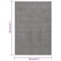 vidaXL Alfombra de pelo corto gris 200x290 cm vidaXL Alfombra de pelo corto gris 200x290 cm