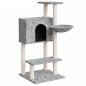 vidaXL Rascador para gatos con postes de sisal gris claro 108,5 cm vidaXL Rascador para gatos con postes de sisal gris claro 108,5 cm