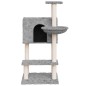 vidaXL Rascador para gatos con postes de sisal gris claro 108,5 cm vidaXL Rascador para gatos con postes de sisal gris claro 108,5 cm