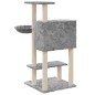 vidaXL Rascador para gatos con postes de sisal gris claro 108,5 cm vidaXL Rascador para gatos con postes de sisal gris claro 108,5 cm