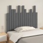 vidaXL Cabecero de cama de pared madera maciza pino gris 95,5x3x80 cm vidaXL Cabecero de cama de pared madera maciza pino gris 95,5x3x80 cm