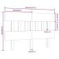 vidaXL Cabecero de cama madera maciza de pino 183,5x3x81 cm vidaXL Cabecero de cama madera maciza de pino 183,5x3x81 cm