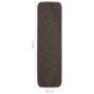 vidaXL Alfombrillas de escalera 15 uds marrón rectangular 75x20 cm vidaXL Alfombrillas de escalera 15 uds marrón rectangular 75x20 cm