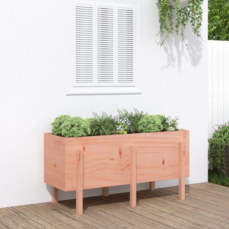 vidaXL Arriate elevado jardín madera maciza abeto Douglas 121x50x57 cm
