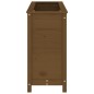 vidaXL Arriate elevado de jardín madera pino marrón miel 119,5x40x78cm vidaXL Arriate elevado de jardín madera pino marrón miel 119,5x40x78cm