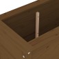 vidaXL Arriate elevado de jardín madera pino marrón miel 119,5x40x78cm vidaXL Arriate elevado de jardín madera pino marrón miel 119,5x40x78cm