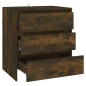 vidaXL Aparador madera contrachapada color roble ahumado 70x41x75 cm vidaXL Aparador madera contrachapada color roble ahumado 70x41x75 cm