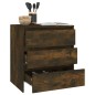 vidaXL Aparador madera contrachapada color roble ahumado 70x41x75 cm vidaXL Aparador madera contrachapada color roble ahumado 70x41x75 cm