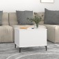 vidaXL Mesa de centro madera contrachapada blanco 60x44,5x45 cm vidaXL Mesa de centro madera contrachapada blanco 60x44,5x45 cm