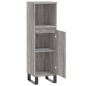 vidaXL Armario de baño madera contrachapada gris Sonoma 30x30x100 cm vidaXL Armario de baño madera contrachapada gris Sonoma 30x30x100 cm