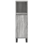 vidaXL Armario de baño madera contrachapada gris Sonoma 30x30x100 cm vidaXL Armario de baño madera contrachapada gris Sonoma 30x30x100 cm