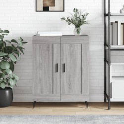 vidaXL Aparador de madera de ingeniería gris Sonoma 69,5x34x90 cm