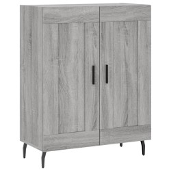 vidaXL Aparador de madera de ingeniería gris Sonoma 69,5x34x90 cm