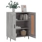vidaXL Aparador de madera de ingeniería gris Sonoma 69,5x34x90 cm
