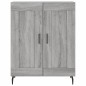 vidaXL Aparador de madera de ingeniería gris Sonoma 69,5x34x90 cm