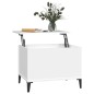 vidaXL Mesa de centro madera contrachapada blanco 60x44,5x45 cm vidaXL Mesa de centro madera contrachapada blanco 60x44,5x45 cm