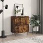 vidaXL Aparador madera contrachapada color roble ahumado 60x35x70 cm vidaXL Aparador madera contrachapada color roble ahumado 60x35x70 cm