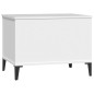 vidaXL Mesa de centro madera contrachapada blanco 60x44,5x45 cm vidaXL Mesa de centro madera contrachapada blanco 60x44,5x45 cm