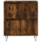 vidaXL Aparador madera contrachapada color roble ahumado 60x35x70 cm vidaXL Aparador madera contrachapada color roble ahumado 60x35x70 cm