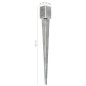 vidaXL Picas de tierra 12 uds acero galvanizado plateado 9x9x90 cm vidaXL Picas de tierra 12 uds acero galvanizado plateado 9x9x90 cm
